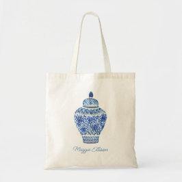 Chinoiserie Watercolor Ginger Burk Tygkasse
