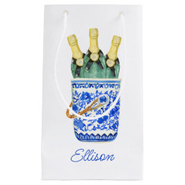 Chinoiserie Watercolor Vin Bucket