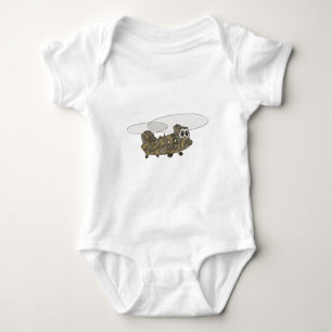 Chinook Camouflage Helicopter Tecknad T-shirt