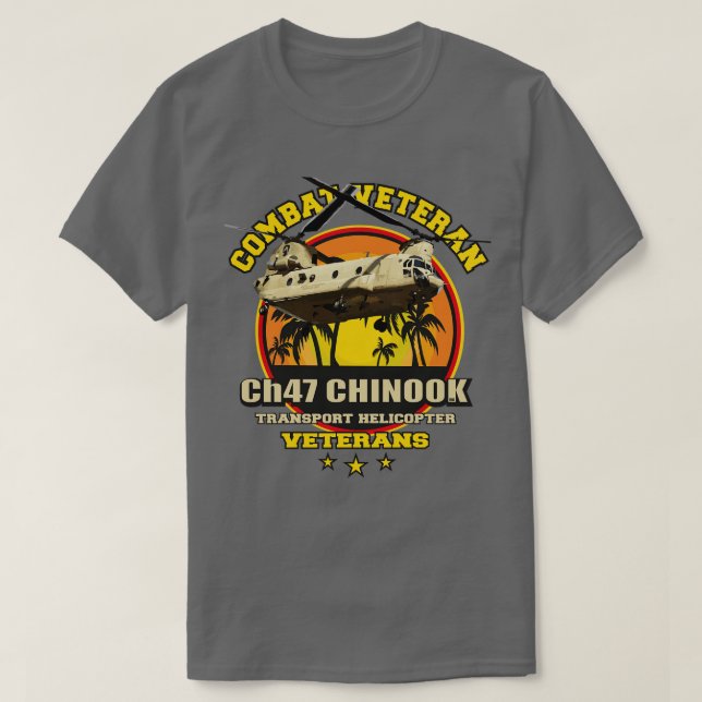 Chinook CH47 veterans T Shirt (Design framsida)