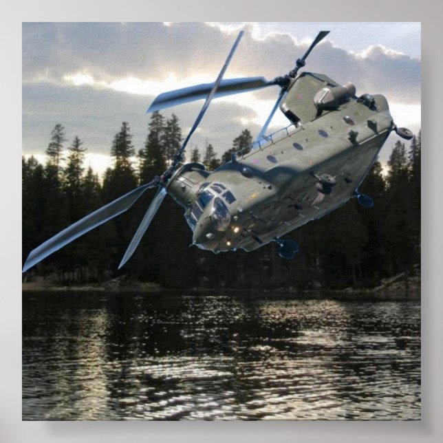 CHINOOK HELICOPTER POSTER (Framsidan)