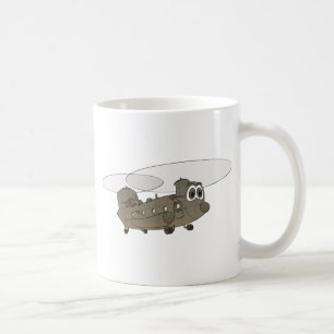 Chinook Helicopter Tecknad Kaffemugg