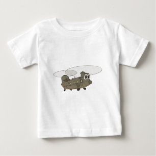 Chinook Helicopter Tecknad T Shirt