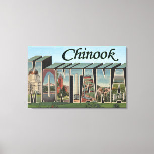 Chinook Montana - stora brevplatser Canvastryck