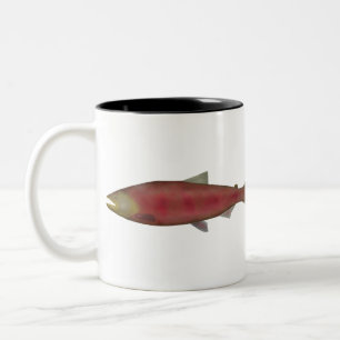 Chinook Salmon - Spawn Phase Two-Tone Coffee Mugg