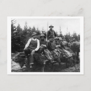 Chinook, WALogging CrewChinook, WA Vykort