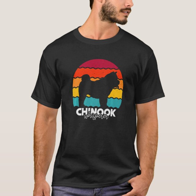 Chinook Whisperer Retro Premium T Shirt (Framsida)