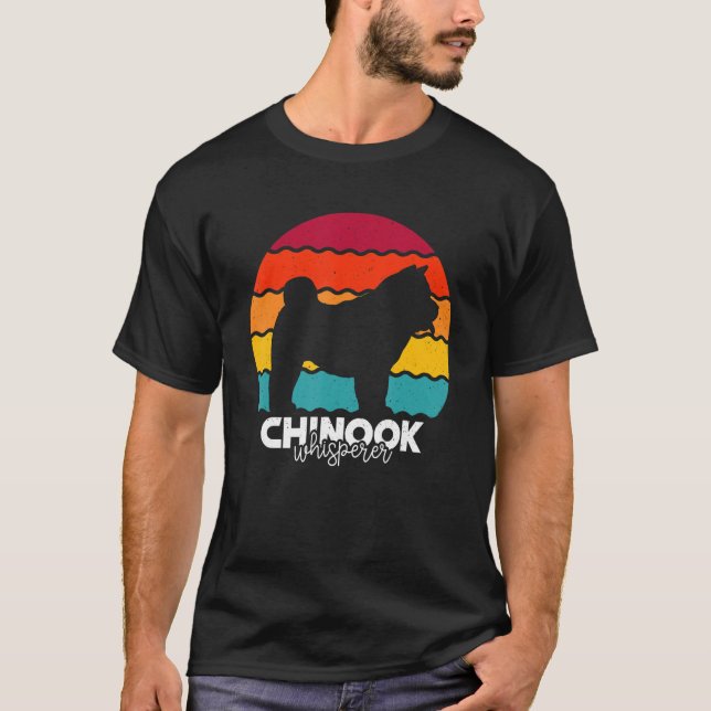 Chinook Whisperer Retro T Shirt (Framsida)