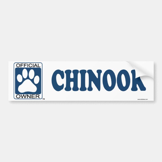 Chinookblått Bildekal (Framsidan)