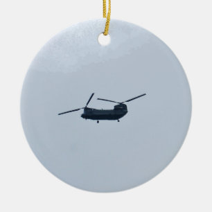 Chinookhelikopter Julgransprydnad Keramik