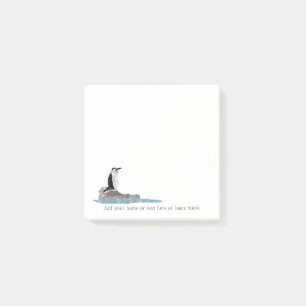 Chinstrap Penguin Collage Art Stil Post-it Block