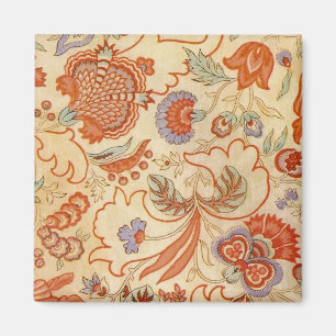 Chintz Paisley Antik Blommönster Magnet
