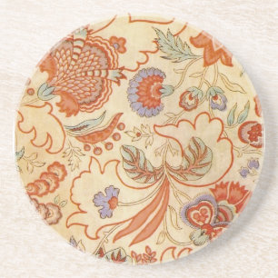 Chintz Paisley Antique Blommönster Underlägg Sandsten