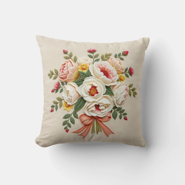 Chintz Rosengård Bukett Kastkudde Kudde (Framsida)