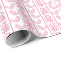 Chintzy Chinchilla Inpackningspapper (Rosa)