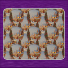 Chintzy Village Julgran Snö Globe Mönster