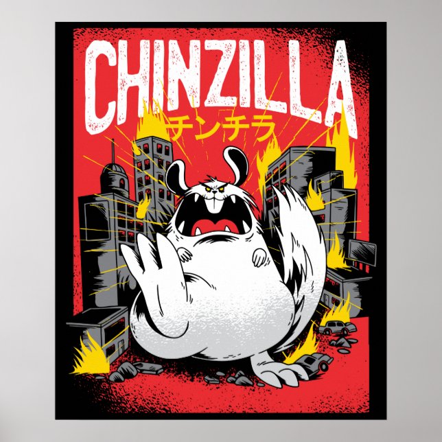Chinzilla Chinchilla Monster Poster (Framsidan)