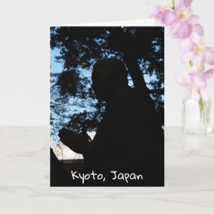 Chion-in temple statue silhouette, Kyoto, Japan Kort