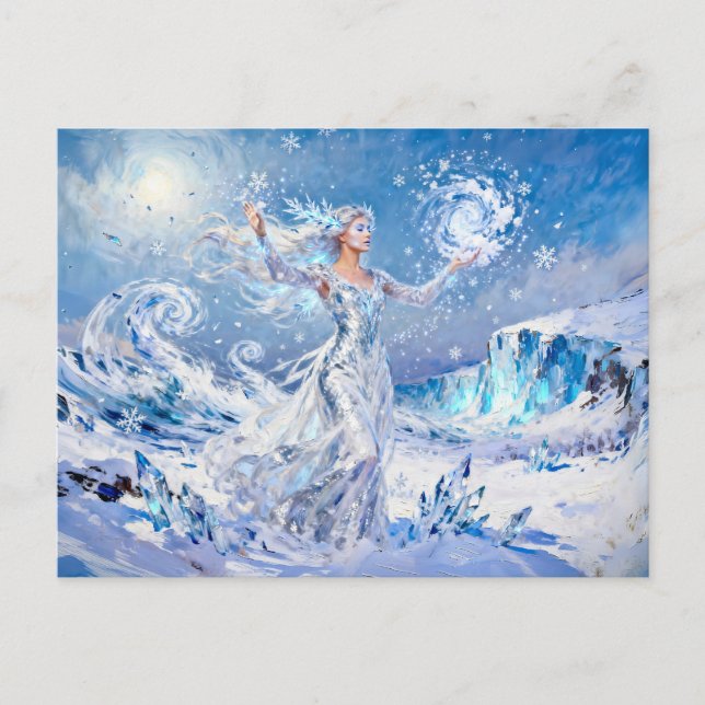 Chione Snö- och isgudinna Vykort (Framsida)