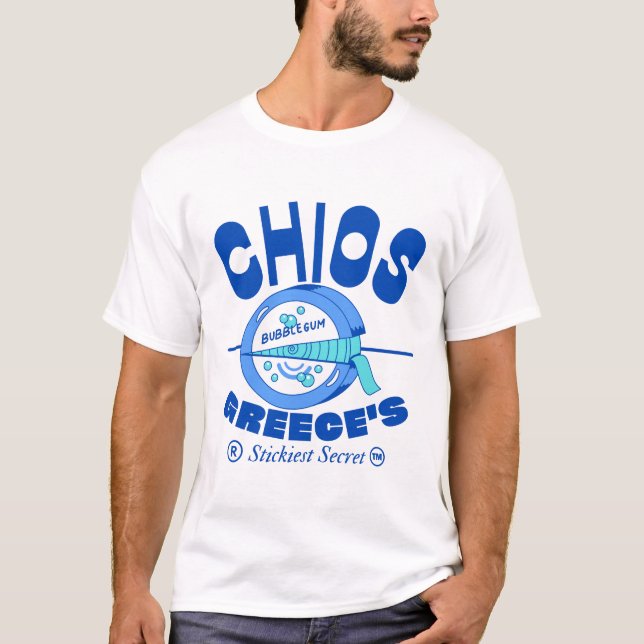 Chios Greklands klistrigaste hemlighet T Shirt (Framsida)