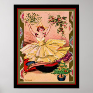 Chiostri Art Deco-julmuren Artikel 11x14 Poster