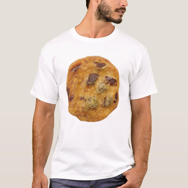 Chip Cookie för födelsedagar, stora chokladkakor T Shirt (Framsida)