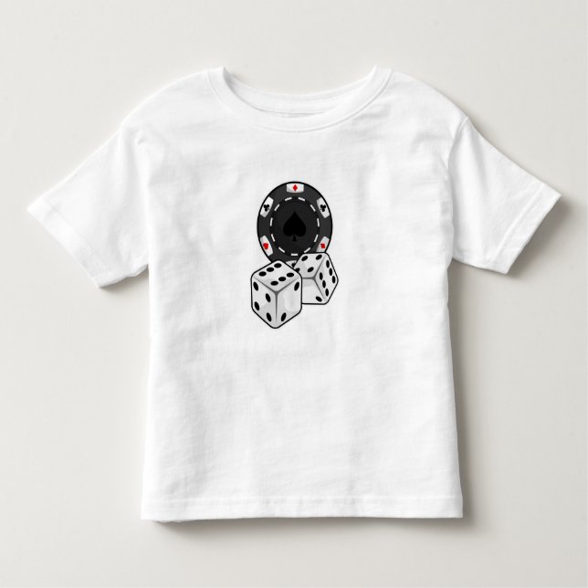 Chip & Dice for Poker T Shirt (Framsida)