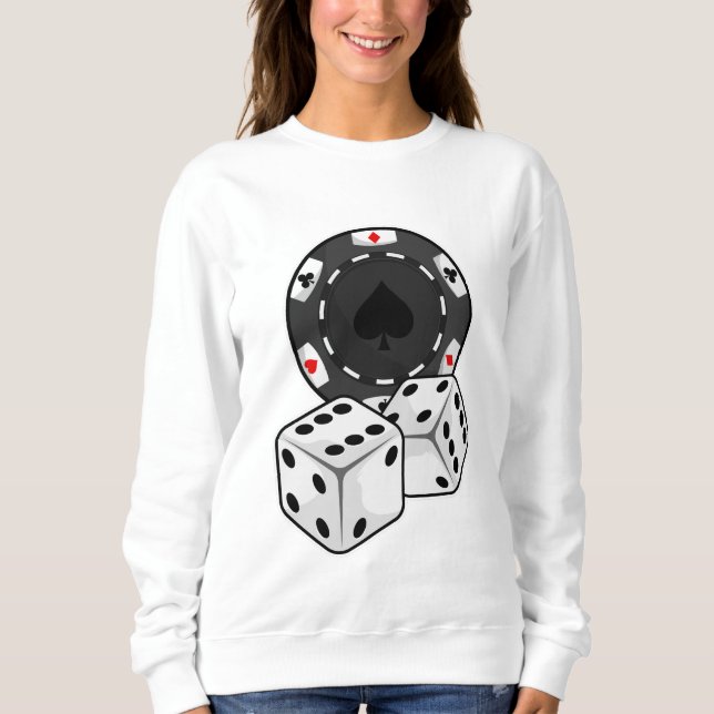 Chip & Dice for Poker T Shirt (Framsida)