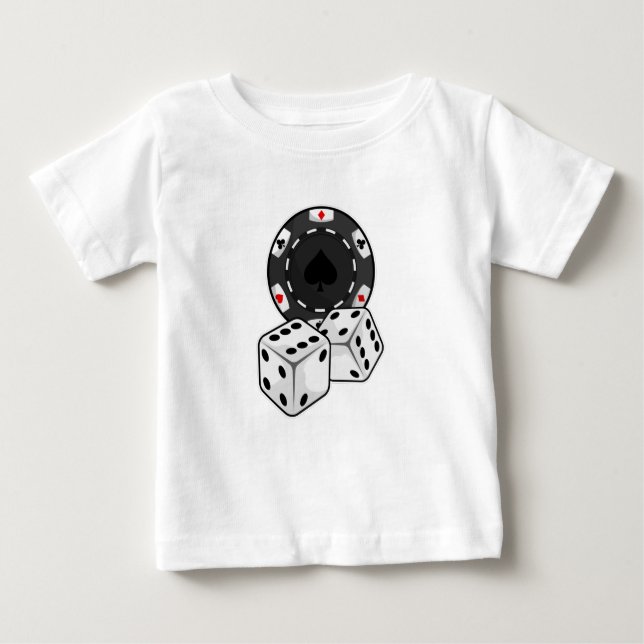 Chip & Dice for Poker T Shirt (Framsida)