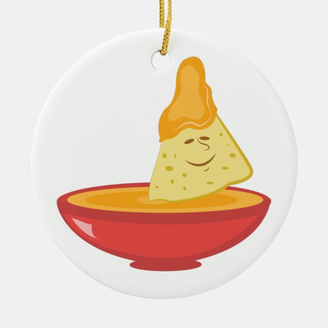 Chip & Dip Julgransprydnad Keramik (Framsidan)