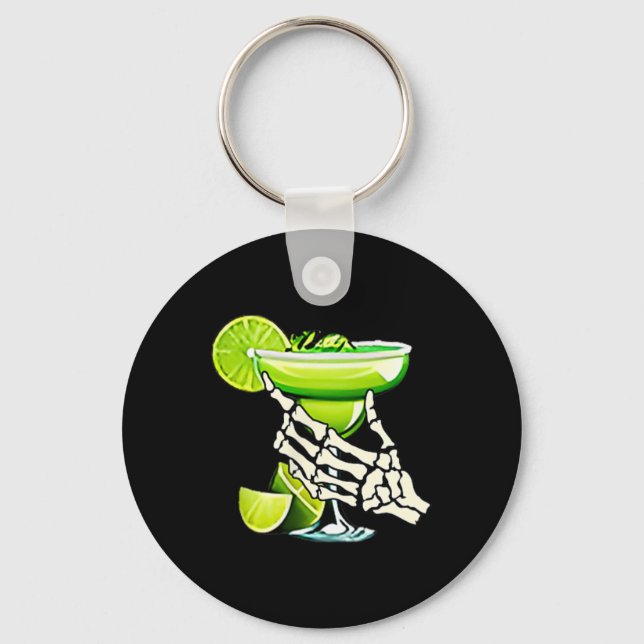Chip Dippin Margartta Sippin Cinco De Mayo 2 Sided Nyckelring (Framsida)