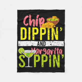 Chip Dippin och Margarita Sippin Cinco de Mayo Fleecefilt