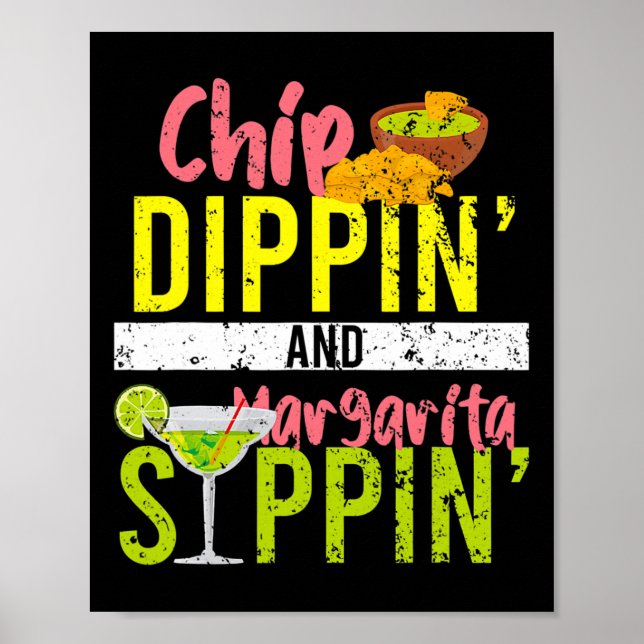 Chip Dippin och Margarita Sippin Cinco de Mayo Poster (Framsidan)