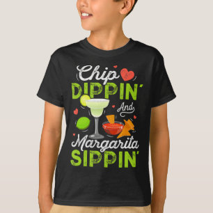 Chip Dippin' och Margarita Sippin' Funny Cinco de T Shirt
