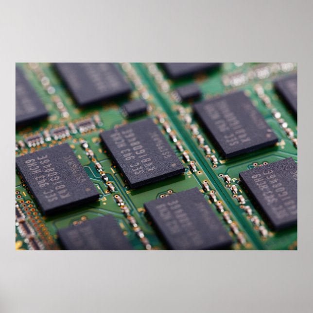 Chip för datorminne poster (Framsidan)