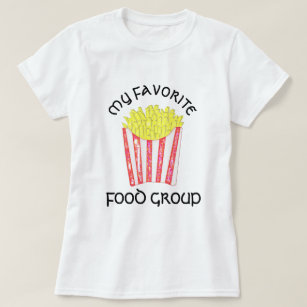 Chip (Fransk Fries) Cute Roligt T-Shirt