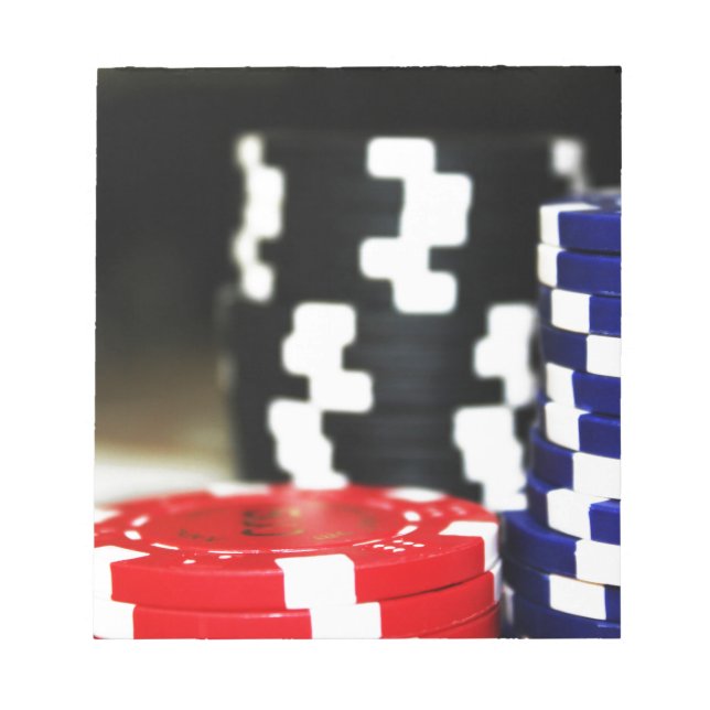 Chip Gambling Casino Win Game Tur Risk Bet Anteckningsblock (Framsida)
