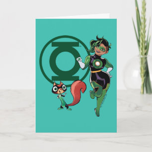 Chip & Grönt Lantern Kort
