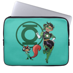 Chip & Grönt Lantern Laptop Fodral