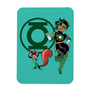Chip & Grönt Lantern Magnet