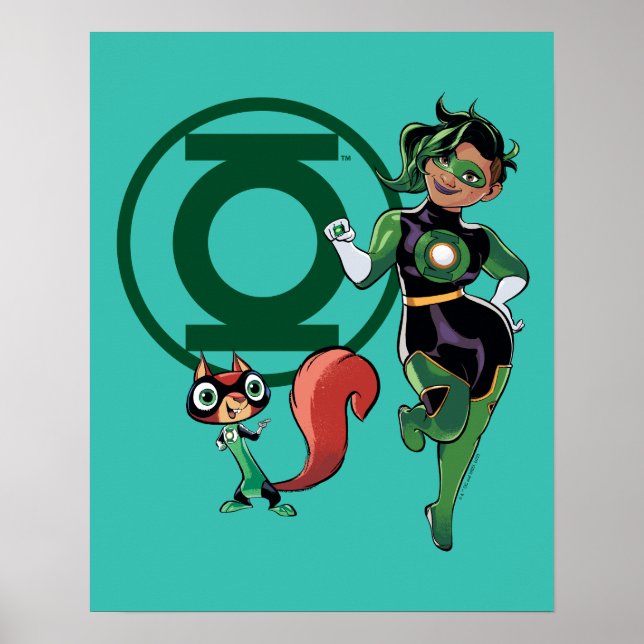 Chip & Grönt Lantern Poster (Framsidan)