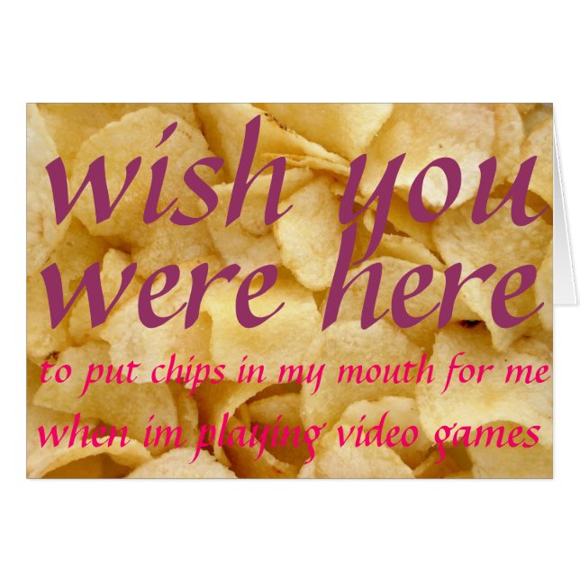 chip hälsningskort (Framsidan Horizontal)