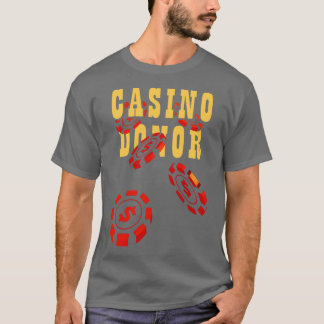 Chip i spelspelaren Spelare i Casino Donor Gamblin T Shirt