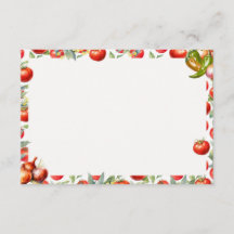 Chip 'N Salsa Blank Recept Card