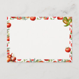 Chip 'N Salsa Blank Recept Card Tilläggskort