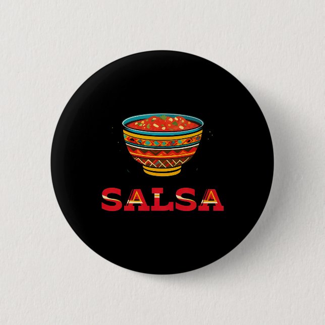 Chip och Salsa som matchar par Halloween-kostrumme Knapp (Framsida)