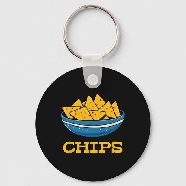 Chip och Salsa som matchar par Halloween-kostrumme Nyckelring (Framsida)