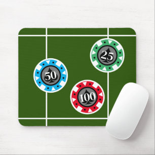 Chip på roulette bord musmatta