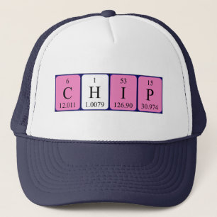Chip periodisk bord namn hat keps