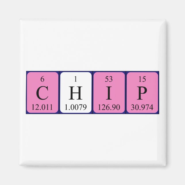 Chip periodisk magnet bord namn (Framsidan)